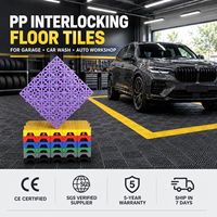 Dalles de sol de garage emboîtables en plastique PP, effet céramique, dalles de terrasse modulaires, revêtement de sol robuste en vrac