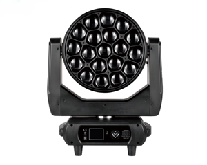ไฟส่องเวทีแบบเคลื่อนที่ได้ Mini Housing <span class=keywords><strong>Zoom</strong></span> Bee Eye K10 19x15w Rgbw 4in1 Led Moving Head Wash - Product Image 1