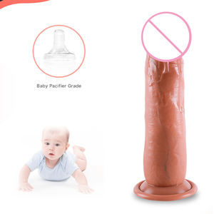 Juguete sexual femenino de <span class=keywords><strong>goma</strong></span> realista Consolador para mujer Manga sexual Crecimiento <span class=keywords><strong>Penes</strong></span> artificiales Pene de silicona de 5 pulgadas - Product Image 4