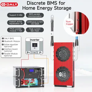 Daly Smart BMS литиевая батарея Smart Bms 4S 30-500a с UART BT 485 CAN FAN 4S lifepo4 bms