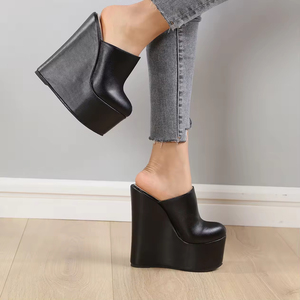 Nouvelles sandales compensées classiques et confortables de 16 cm pour femmes 2026 - Product Image 3