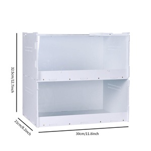 Transparentes Acryl Modernes Outdoor-Terrarium für Reptilien & Insekten Geräumiges Terrarium für Eidechsen, Skorpione, Mantis & <span class=keywords><strong>Vivarium</strong></span>-Landschaftsgestaltung - Product Image 5