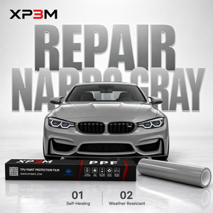 Film de protection de peinture (PPF) en vinyle TPU brillant OEM XP3M Nardo Gray 7,5 mil, auto-réparant, anti-rayures, anti-jaunissement, avec canaux de décompression d'air - Product Image 1