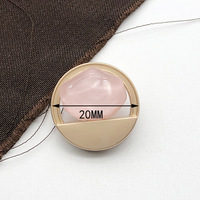 Boutons en métal de style nouveau, carrés et colorés, pour manteaux en laine pour femmes, boutons de créateur à coudre sur les vêtements, usine chinoise
