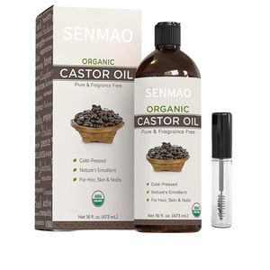 Aceite de Ricino 100% Puro y Natural, Prensado en Frío, Orgánico, Fortalece el Crecimiento y Repara el Cabello, Aceite de Ricino Negro, Venta al Por Mayor - Product Image 1