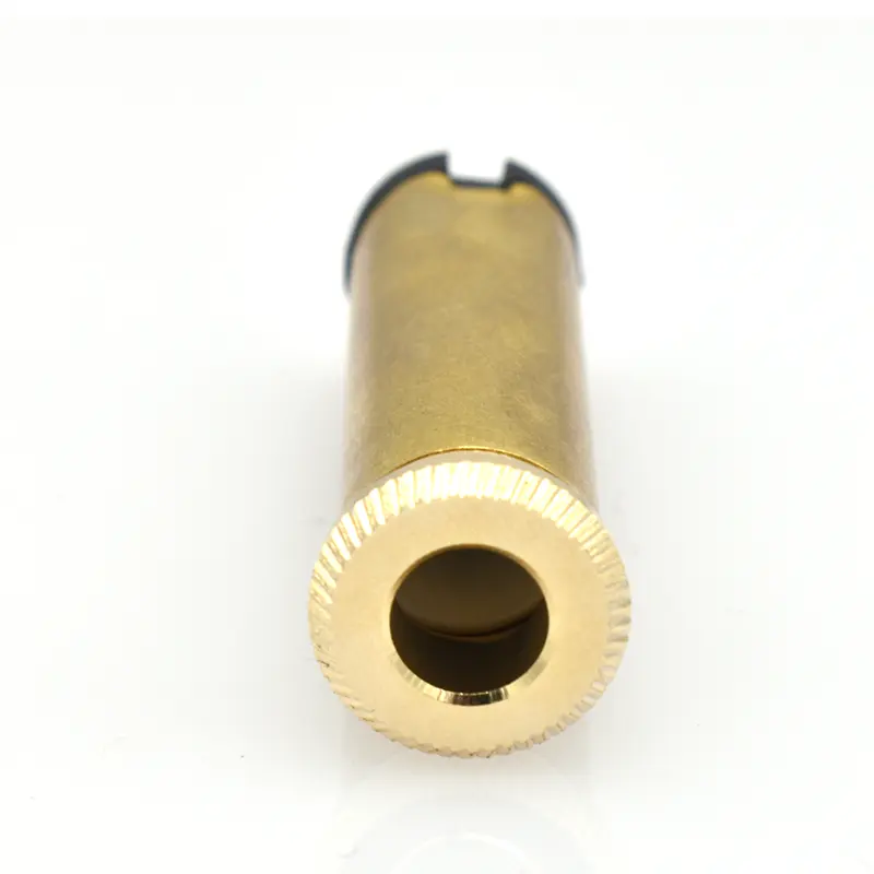 Connettore telaio femmina 6.35mm placcato oro connettore telaio audio femmina con fili di vite all'estremità