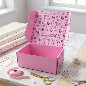 Caja de Regalo Rígida de Papel Personalizada, Materiales Reciclados Ecológicos, Embalaje de Lujo de Alta Calidad para Comercio Electrónico, Biodegradable, MOQ Bajo - Product Image 1
