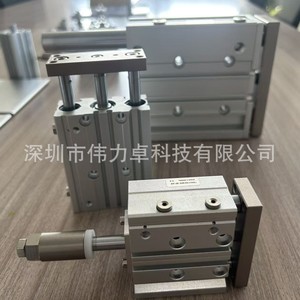 Airtac Three Axis Cylinder Wcm32 80 S Pneumatic Guide Rod Series Aluminum Body - Product Image 3