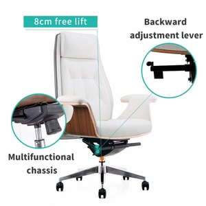Wholesale China Black Ergonomic <b>Desk</b> Executive Chair CEO PU Leather Office Chair - Product Image 5