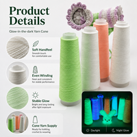 Grande pelote de fil phosphorescent pour amigurumi, vêtements de rave, fête sous lumière noire, crochet, tricot, fabricant en gros