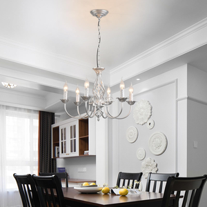 <span class=keywords><strong>Lustre</strong></span> Rétro Américain Simple 6 Lampes E14 Base de Lampe <span class=keywords><strong>Bougie</strong></span> Lampe Intérieur Restaurant Café Chambre Do Vieux <span class=keywords><strong>Lustre</strong></span> - Product Image 4