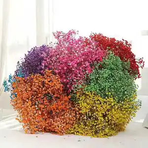 Wholesale Wedding Decoration Preserved Gypsophila Baby Breath Flowers Tissue Paper Valentine's Day Gift Dried Flower 14 Colors