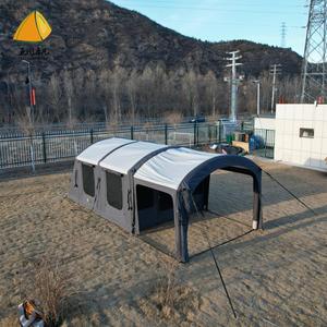 Tente gonflable <span class=keywords><strong>de</strong></span> tente <span class=keywords><strong>de</strong></span> deux pièces pour le <span class=keywords><strong>camping</strong></span> en plein air 10 personnes <span class=keywords><strong>prix</strong></span> <span class=keywords><strong>de</strong></span> gros peut se connecter avec une voiture - Product Image 2