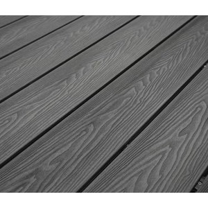 Chine Fabricant en ligne 3D gaufré grain de bois nouvelle technologie Wpc 3d gaufré <span class=keywords><strong>Composite</strong></span> platelage Structure semi-solide - Product Image 6