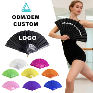 Custom Printed Plastic Hand Fans Traditional Sublimation for Promotions Personalized Folding Logo Hand Held Clack Fan