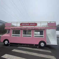 Fourgon alimentaire à deux étages Voiture Bus Café Boutique Foodtruck Kiosk Food Cream Bar à jus mobile Camion remorque alimentaire