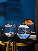 Prix usine 8 \ "3D DIY Mer Profonde Paysage Verre Mobile Sable Art Cadre Photo Affichage Coulant Sable Peinture Outils À Main Haute