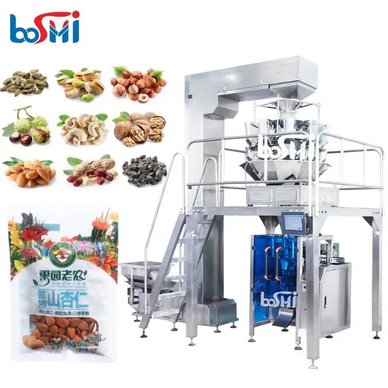 Machine à emballer les graines de noix les graines de noix les graines les haricots les noix de cajou les pistaches les raisins secs les fruits secs les aliments