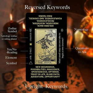 Benutzer definierte Druck schwarze <span class=keywords><strong>Tarot</strong></span> karten und Orakel Großhandel <span class=keywords><strong>Tarot</strong></span> karte russische Version <span class=keywords><strong>Tarot</strong></span> karten calsic - Product Image 2