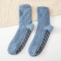 Chaussettes de lit en vrac d'hiver pour femmes avec oreilles floues mignonnes en polyamide anti-dérapant avec fond en caoutchouc à prise personnalisée