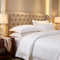 Parure de lit de luxe ELIYA pour hôtel, draps et taies d'oreiller Queen, 100 % coton extra doux, draps anti-taches, style OEM ODM personnalisé