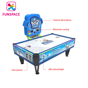 Table de Hockey Air bleu à pièces de monnaie pour 2 joueurs, <span class=keywords><strong>jeux</strong></span> interactifs pour enfants et adultes, nouveau Design - Product Image 6