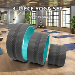 Customizable Logo Perfect Yoga <strong>Foam</strong> <strong>Roller</strong> &amp; Wheel Set 3-Piece TPE EVA ABS Material for Strength &amp; Flexibility Increase - Product Image 3