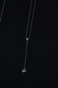 Lab Grown Diamond Gold Plated Round Brilliant Cut Collar de lujo para mujer - Product Image 5