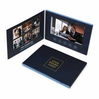 Brochure vidéo avec écran LCD 7 pouces, carte d'invitation de mariage, carte de vœux vidéo numérique, impression personnalisée, rechargeable