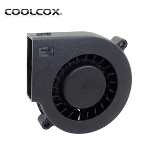 Coolcox 7515 nhỏ không chổi than DC Blower <span class=keywords><strong>Fan</strong></span> 5V 12V 24V làm mát không khí mát lưỡi nhựa tản nhiệt cho AC nhà máy sản xuất - Product Image 1