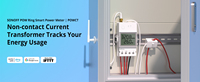 Compteur d'énergie intelligent Aismartlink Sonoff POWCT : surveillance de l'énergie, protection contre les surcharges, écran LCD, fonctionne avec Alexa/Google Home