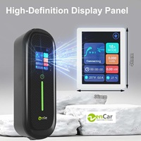 Chargeur de voiture électrique domestique Zencar 32A 7,4 kW C30, charge portable pour les urgences, prise de type 2 avec écran LED de 2,8 pouces