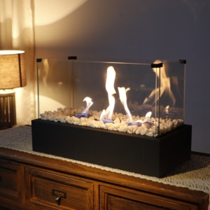 <span class=keywords><strong>Cheminée</strong></span> d'intérieur moderne à trois brûleurs ronds, <span class=keywords><strong>grande</strong></span> <span class=keywords><strong>cheminée</strong></span> carrée à éthanol, foyer extérieur en verre sans fumée - Product Image 6