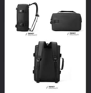 Nueva Mochila para Hombre, de Negocios, Gran Capacidad, para Portátil, Impermeable, de PU, Bandolera, Portátil, para Viajes, Negocios - Product Image 5