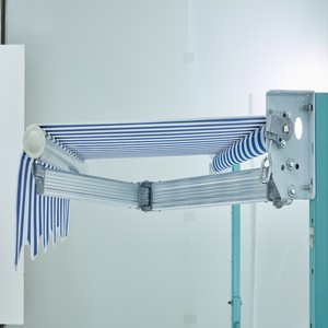 Auvent rétractable personnalisable de 5 m en alliage d'aluminium moderne, revêtement PVDF anti-UV, protection contre le soleil et la pluie, pour terrasse extérieure, balcon - Product Image 4