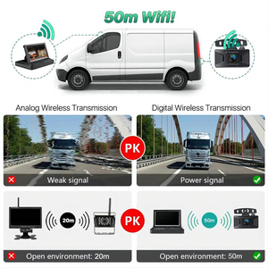 Không Dây Sao Lưu Máy Ảnh Giấy Phép Tấm Với 4.3 Inch Xe Màn Hình Có Thể Gập Lại Màn Hình Tầm Nhìn Ban Đêm Không Thấm Nước 12V Cho Xe SUV RV Van - Product Image 2