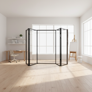 Porte pliante en aluminium à double battant en verre trempé pour camping-car, portable, flexible, gain de place, pour camping-car, caravane, camping, salle de bain - Product Image 4