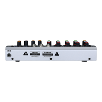 Petit mixeur audio professionnel 4/6 canaux avec 99 effets DSP, contrôleur DJ/console audio pour studio d'enregistrement et diffusion en direct