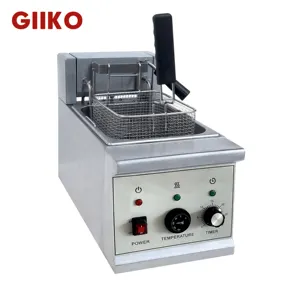 Electric Counter Top Frying Machine Deep Fryer for Chip Chicken Fish Seafood Hamburger Beef