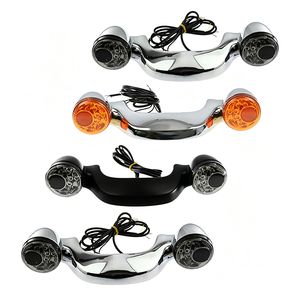 Soporte de luz LED trasera para motocicleta Harley Street Glide Road Glide, conjunto de luz trasera con lente ahumada ámbar - Product Image 6