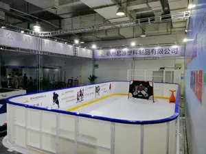 Painéis de tinta de gelo sintética ou placas de arroto para chão gelo hockey com painel de painel