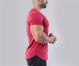 Maglietta da Palestra per <span class=keywords><strong>Uomo</strong></span> in Tinta Unita con LOGO Personalizzato, MOQ 10 Pezzi, Consegna in 3 Giorni - Product Image 3