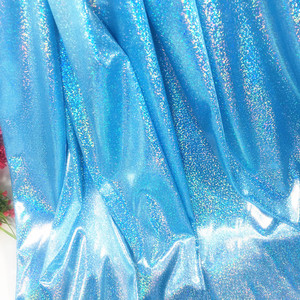 Tissu tricoté élastique au laser coloré, Costumes de performance d'estampage à chaud brillants, vêtements de mariage, Tissu de fond <span class=keywords><strong>Radium</strong></span> Magique - Product Image 3