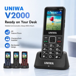 Teléfono Móvil UNIWA V2000 con Botones Grandes, 4G, Pantalla IPS de 2.4 Pulgadas, Altavoz Potente, Teclado <span class=keywords><strong>para</strong></span> Personas Mayores, Botón SOS - Product Image 3
