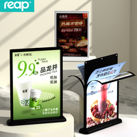 Porte-menu double face A4 populaire pour table, idéal pour café/restaurant/centre commercial