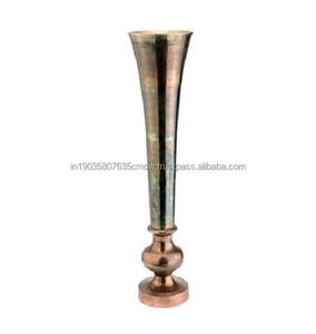Vase à fleurs moderne en laiton fait main avec logo et couleurs personnalisés – Vase de table haut de gamme pour mariage – Prix de gros avantageux - Product Image 6