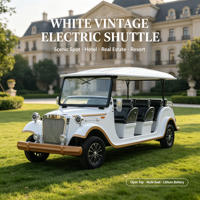 Voiture de golf électrique vintage classique haut de gamme chinoise 11 places pour le transport de passagers et les visites touristiques