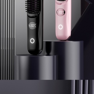 160°/180°/200° Wireless Electric Hair Straightener <b>Comb</b> Brush Travel Home Portable Hair Straightener Brush Type-C Rechargeable - Product Image 5