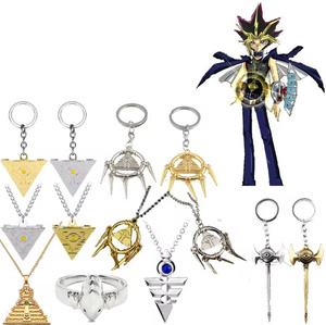 Yu GI <span class=keywords><strong>Yugioh</strong></span> สร้อยคออนิเมะทำจากโลหะ8สไตล์งานฝีมือโลหะแนว3D จากเส้นสหัสวรรษทำจากสายตาของ Horus collares เครื่องประดับแฟชั่นสร้อยคออะนิเมะพวงกุญแจ - Product Image 1