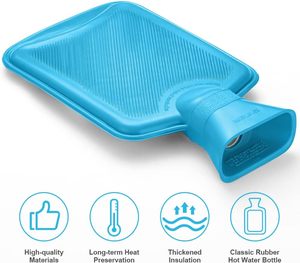 Bouteille d'eau chaude en caoutchouc tricotée de 500 ml avec housse, directement de l'usine - Product Image 2